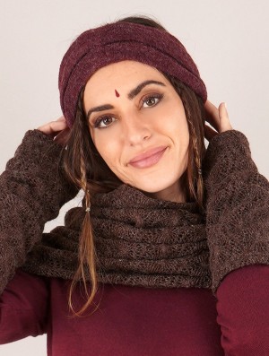 Toonzshop Aikköo Headband Hoeden Dames Wine | AZ1052478