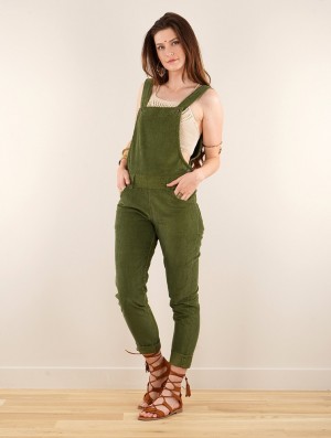 Toonzshop Arawat Corduroy Overalls Broek Dames Groen | XT2039168