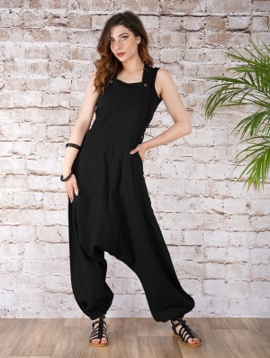 Toonzshop Bhakta Harem Pant Overalls Broek Dames Zwart | LJ9501267