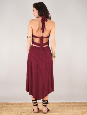 Toonzshop I See "Kaylah"Dress Jurk Dames Wine | XT3798461