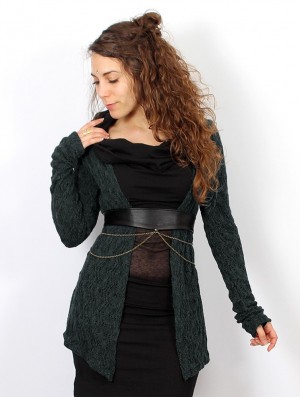 Toonzshop Idrïss Crochet Cardigan Cardigan Dames Grijs | MN0176258