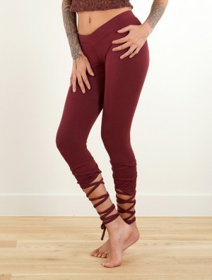 Toonzshop Lï-jade Short Pointy Leggings Leggings Dames Wine | DC8973264