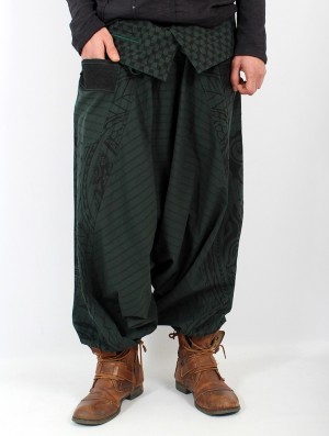 Toonzshop Necka Gender Neutral Harem Pants Broek Heren Groen | IX9865014