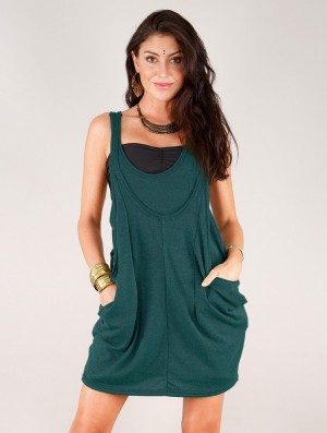 Toonzshop Palani Sleeveless Tunic Topjes Dames Teal | DE2498516