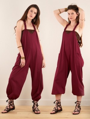 Toonzshop Sampatti Harem Pant Overalls Broek Dames Wine | CA9057316