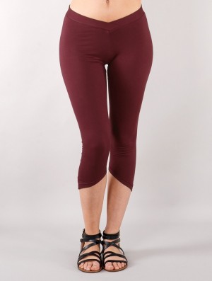 Toonzshop Shayäa Short Pointy Leggings Leggings Dames Wine | AK4065738