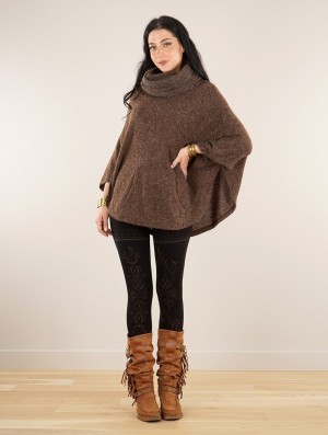 Toonzshop Taraka Poncho Poncho's Dames Bruin | UP7603584