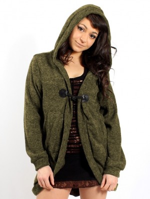 Toonzshop Thin Shandili Cardigan Cardigan Dames Vert kaki | GK3754189