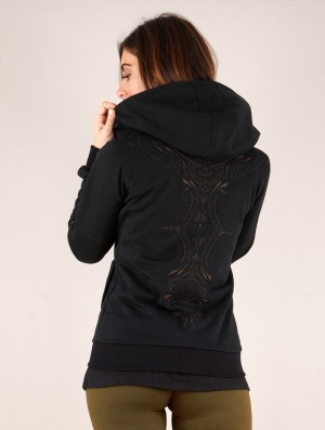 Toonzshop Vidar Zohraa Zipped Hoodie Hoodie Dames Zwart | OD3814769