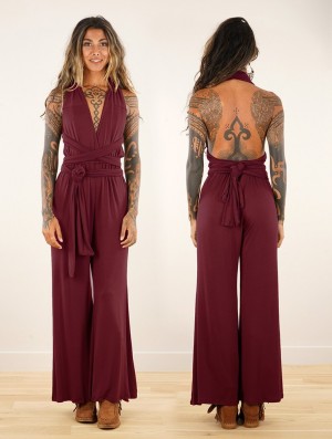 Toonzshop Wakiza Infinity Jumpsuit Jumpsuit Dames Wine | EO4519863