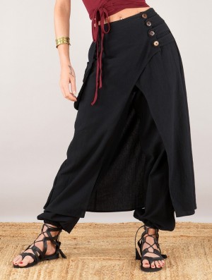 Toonzshop Wanda Harem Skirt Pants Rok Dames Zwart | OJ8146720