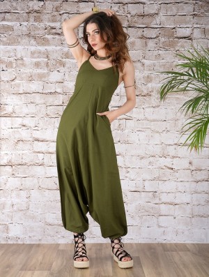 Toonzshop Yahnaa Harem Pant Overalls Broek Dames Olijfgroen Groen | PV2064917