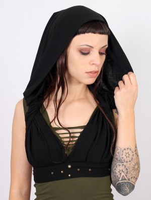 Toonzshop Yüzü Hooded Bra BH Dames Zwart | DJ0157429