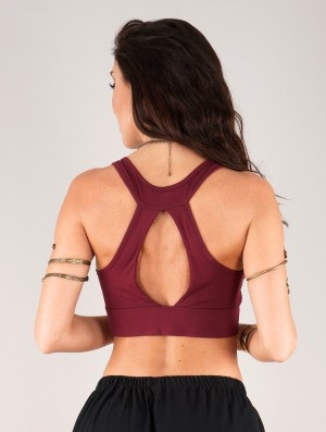 Toonzshop Zohra Crop Top Bra BH Dames Wine | DS0961837