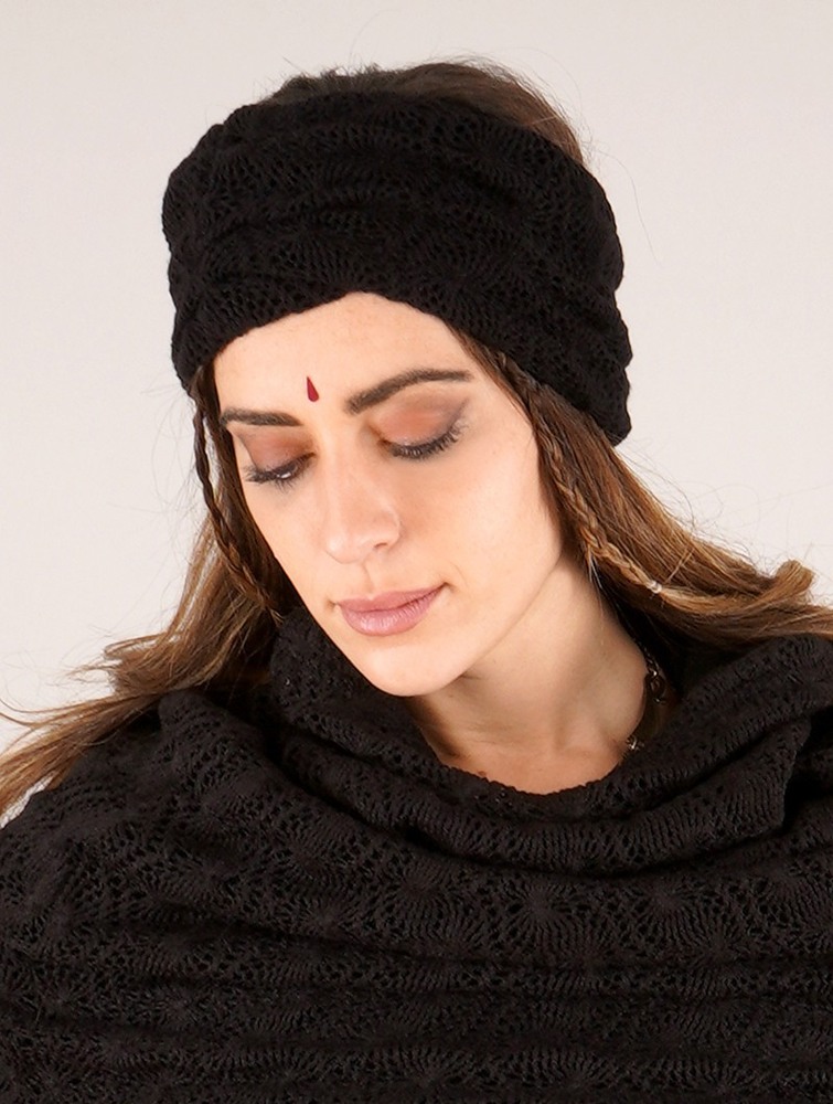 Toonzshop Aikköo Crochet Headband Hoeden Dames Zwart | MH2493870