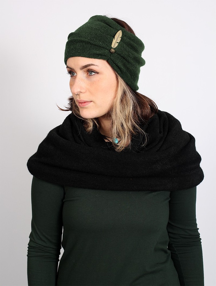 Toonzshop Aikköoz Feathered Headband Hoeden Dames Groen | SE6423879