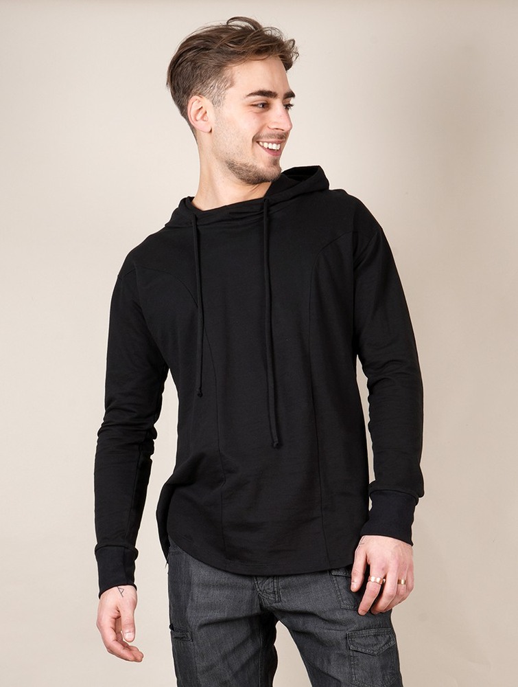 Toonzshop Aldaron Hooded Long Sleeve Shirt Overhemd Heren Zwart | HT2719045