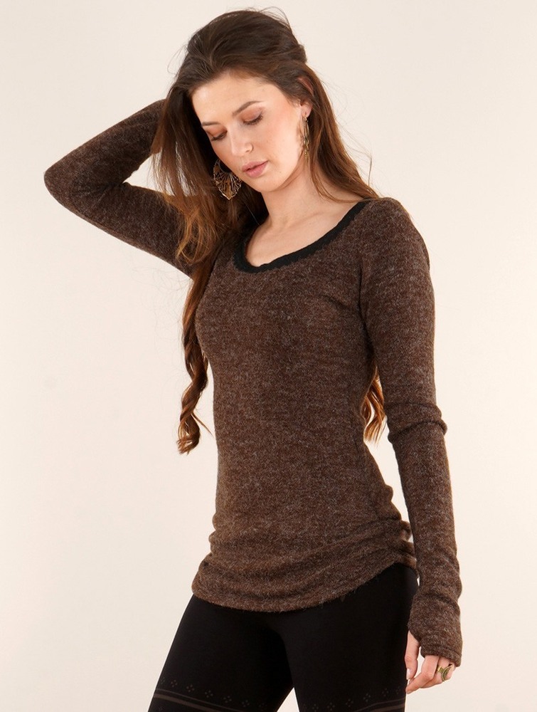 Toonzshop Aëlys Pullover Pullover Dames Bruin | GD7920685