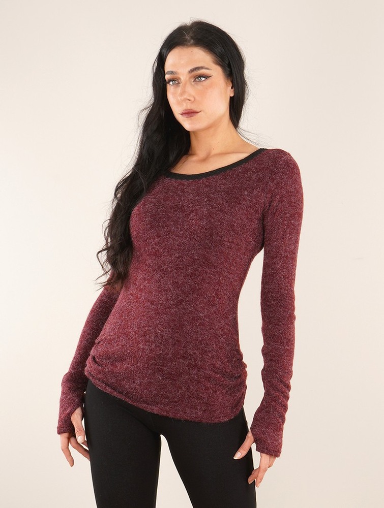 Toonzshop Aëlys Pullover Pullover Dames Wine | VF2071346