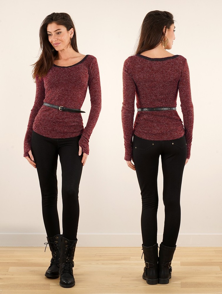 Toonzshop Aëlys Pullover Pullover Dames Wine | VF2071346