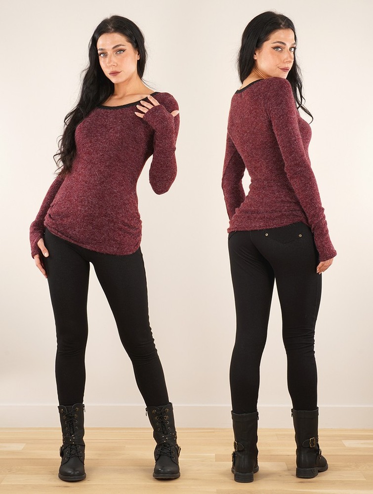 Toonzshop Aëlys Pullover Pullover Dames Wine | VF2071346