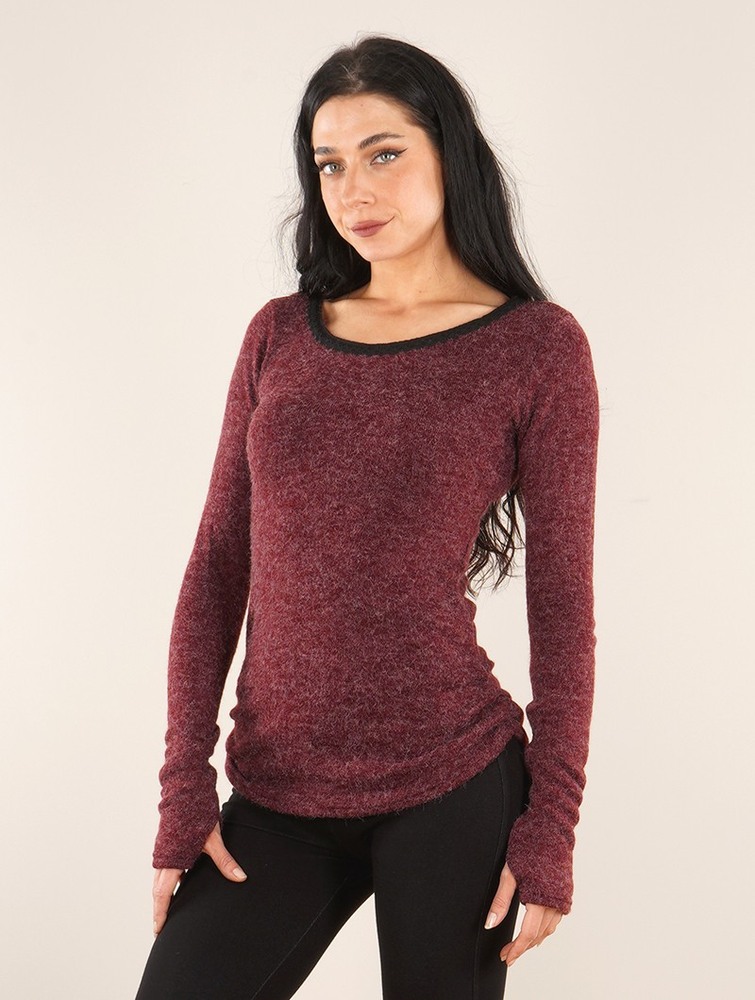 Toonzshop Aëlys Pullover Pullover Dames Wine | VF2071346