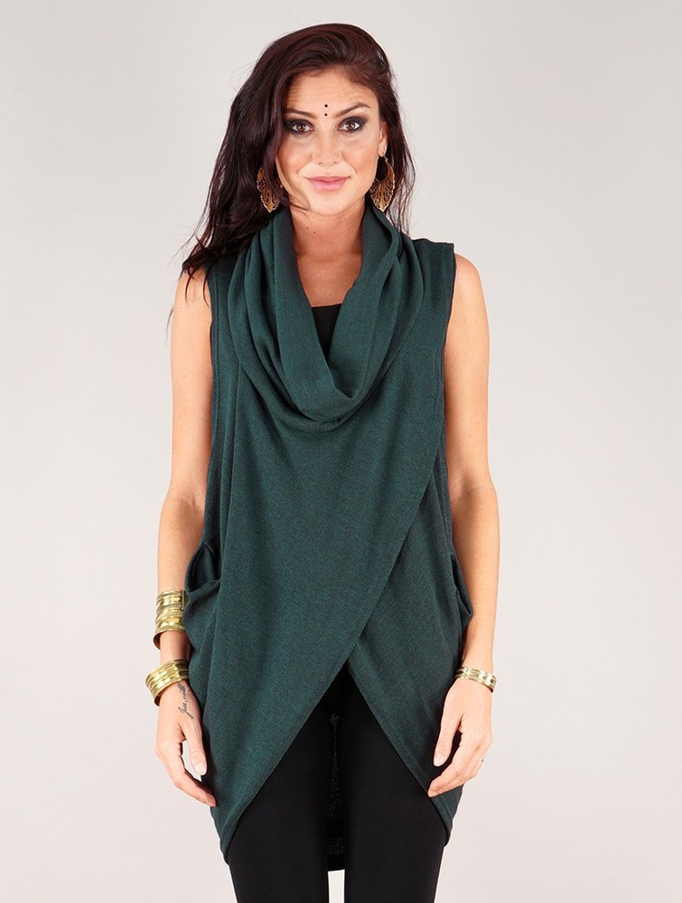 Toonzshop Amala Sleeveless Thin Pullover Pullover Dames Teal | HT0932156