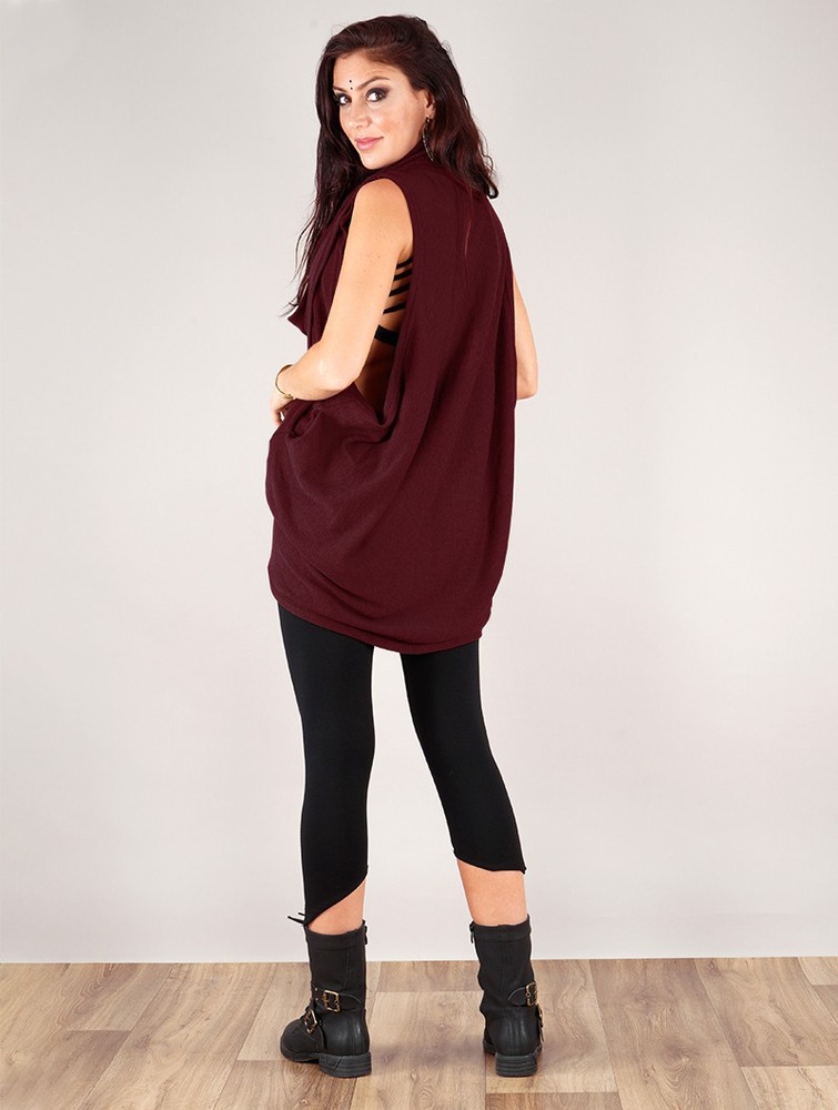 Toonzshop Amala Sleeveless Thin Pullover Pullover Dames Wine | MI5710498