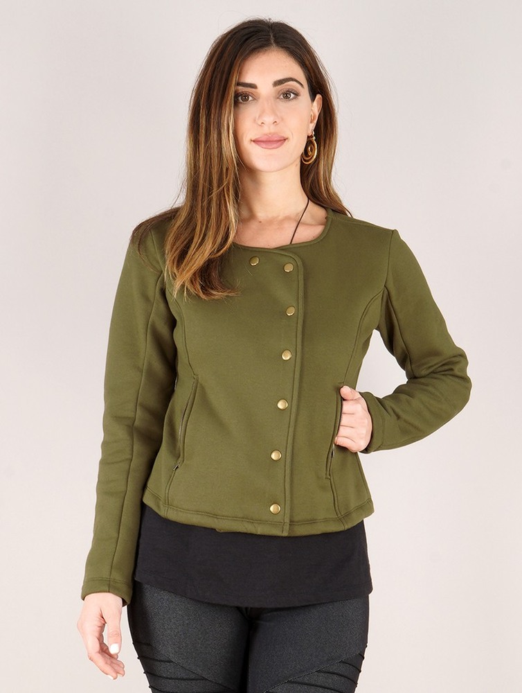 Toonzshop Athelleen Perfecto Style Jacket Jassen Dames Groen | EC3756812