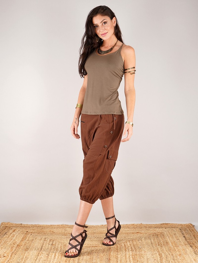 Toonzshop Athit Top Topjes Dames Taupe | LS9670431