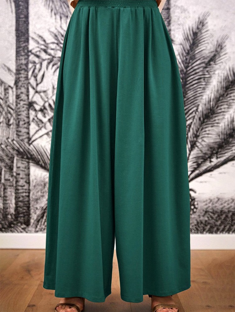 Toonzshop Booh Flared Loose Pants Broek Dames Emerald | QX2891406