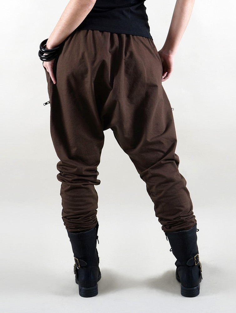 Toonzshop Cheops Gender Neutral Joggers Harem Pants Broek Dames Donkerbruin | YC8042935