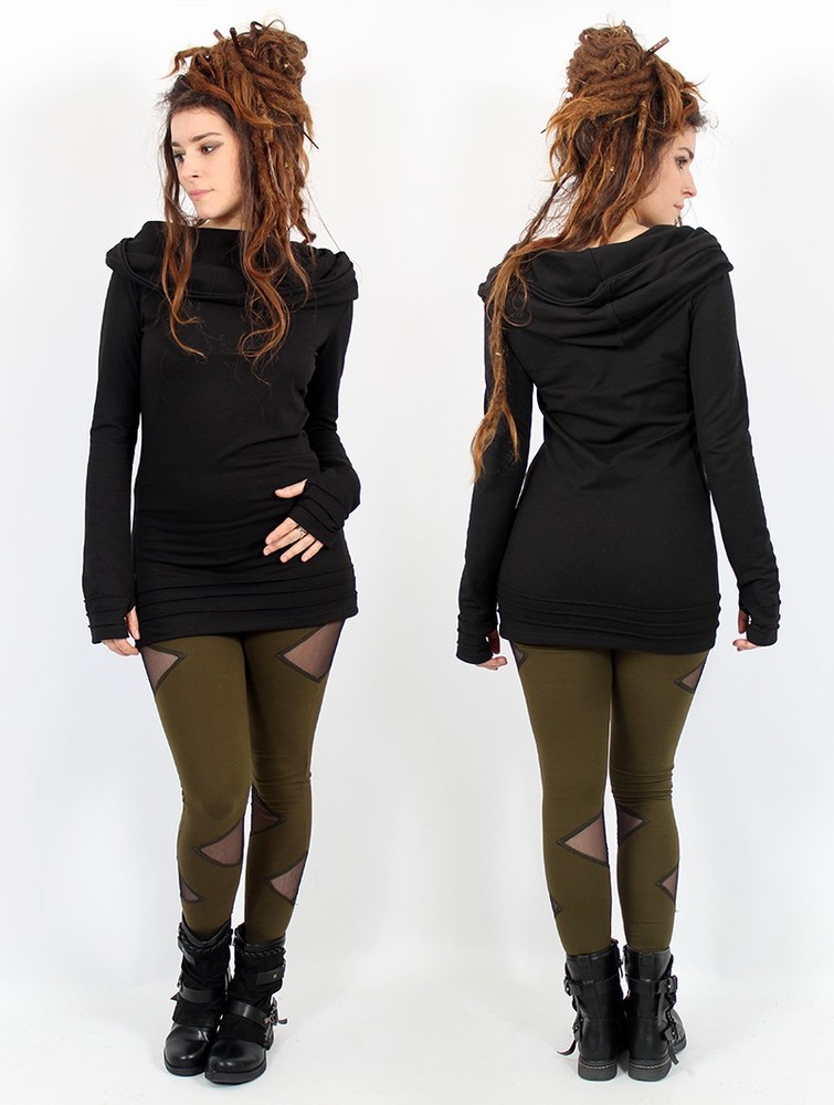 Toonzshop Chryzalide Sweater Trui Dames Zwart | EG2304697