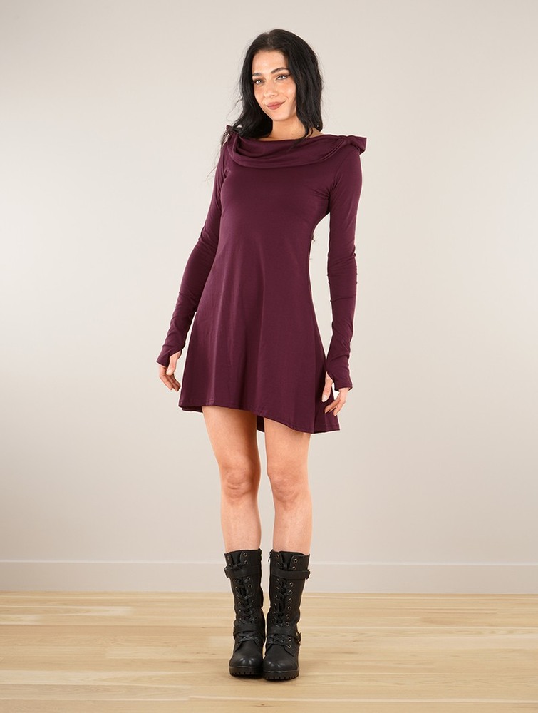 Toonzshop Chryzz Dress Jurk Dames Wine | KT5378192