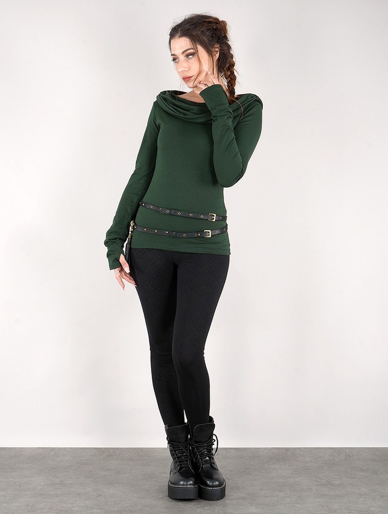 Toonzshop Chryzz Long Sleeve Top Topjes Dames Groen | SF0742381