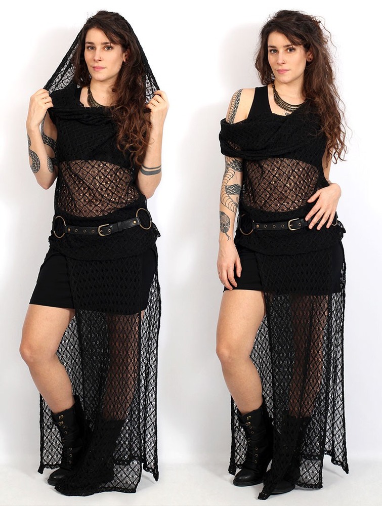 Toonzshop Creature Crochet Skirt Rok Dames Zwart | EI4261057