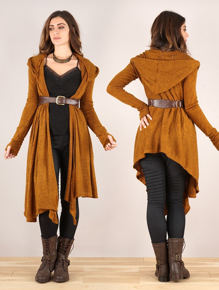 Toonzshop Danaeriz Long Sleeve Hooded Shawl Cardigan Cardigan Dames Rusty | PM1529780