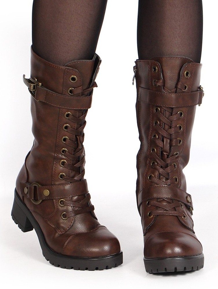 Toonzshop Dezba High Boots Laarzen Dames Bruin | OR2063894