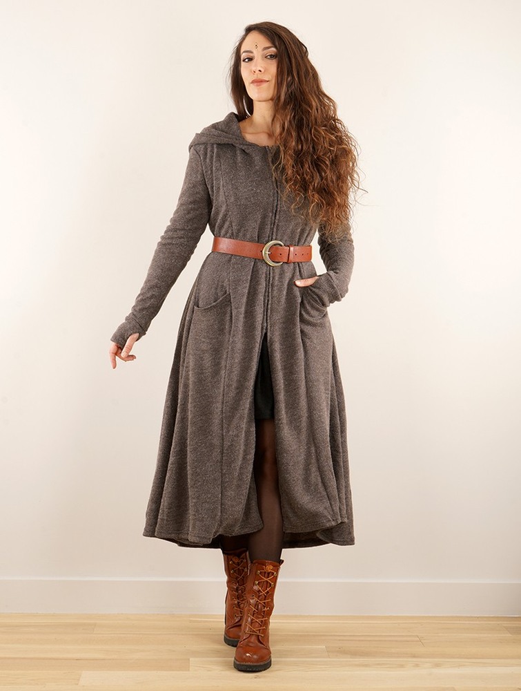 Toonzshop Enchantress Long Hooded Coat Jassen Dames Bruin | LT0791854