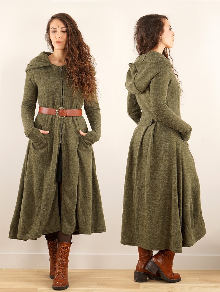 Toonzshop Enchantress Long Hooded Coat Jassen Dames Groen | MG6289304