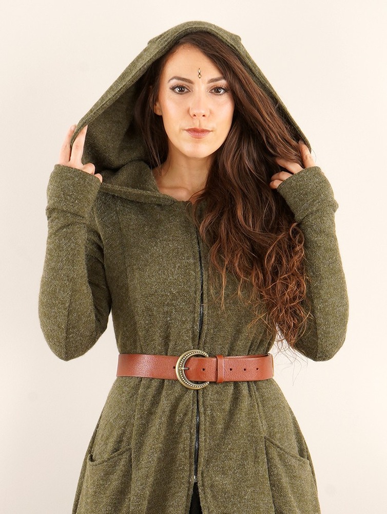 Toonzshop Enchantress Long Hooded Coat Jassen Dames Groen | MG6289304