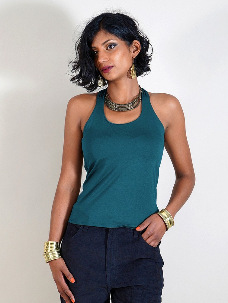 Toonzshop Eneko Sleeveless Top Topjes Dames Teal | FO3487951