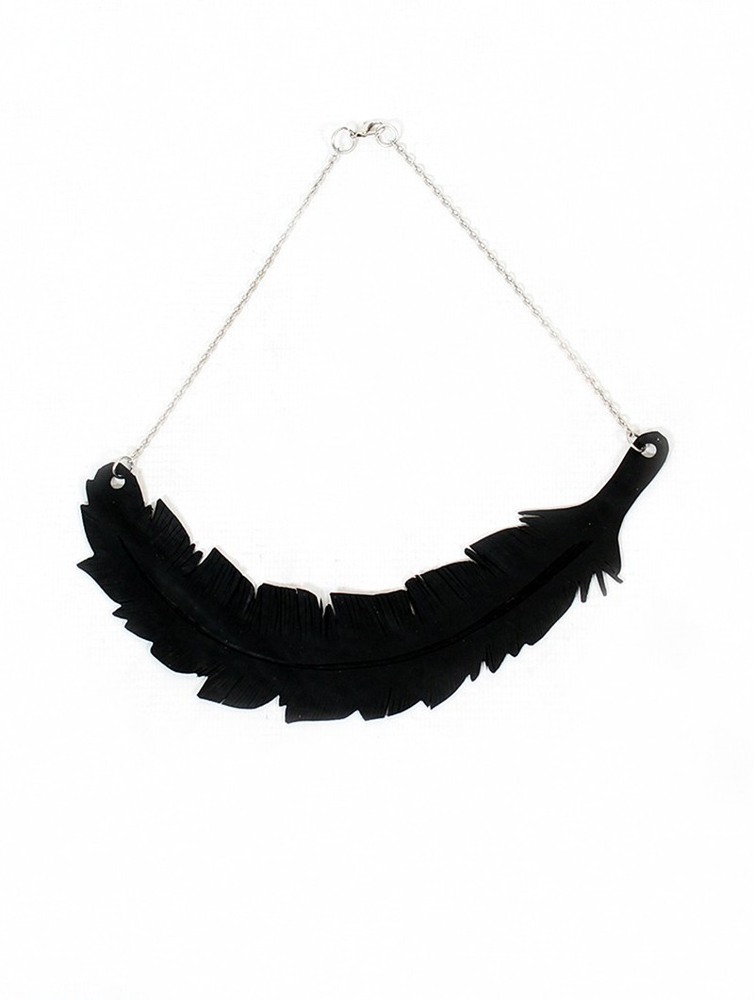 Toonzshop Feather Inner Tube Necklace Jewels Dames | NP9670315