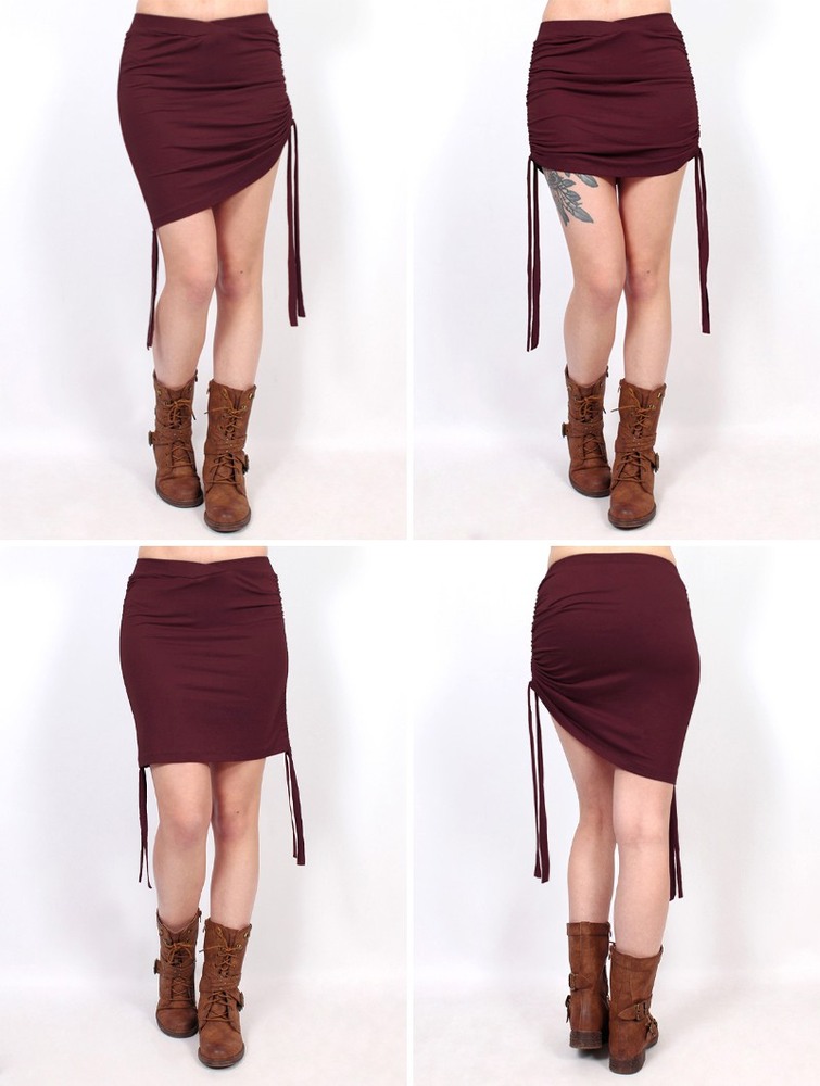 Toonzshop Feïkäa Asymmetrical Versatile Skirt Rok Dames Wine | QT9730218