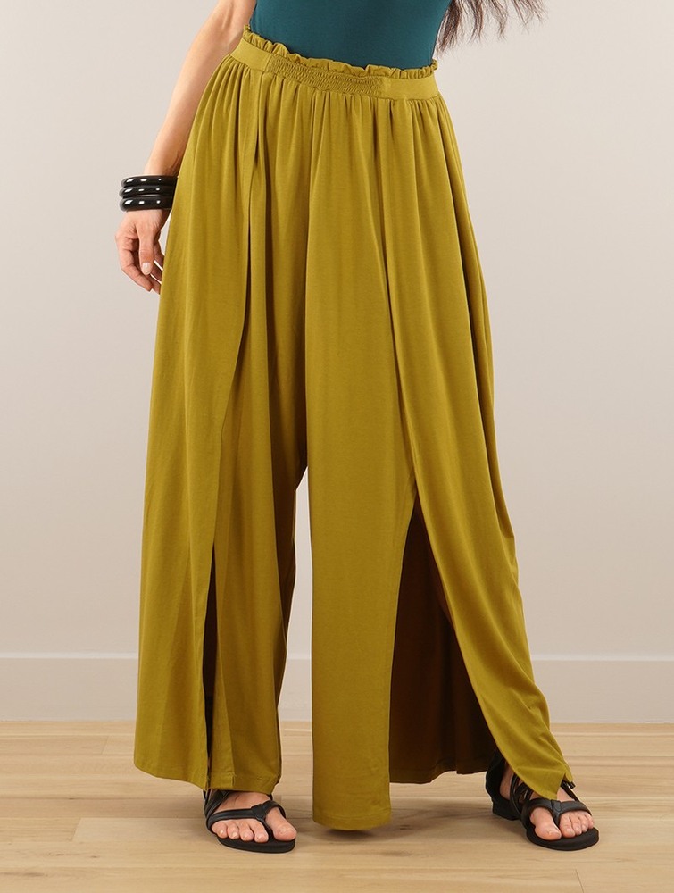 Toonzshop Félise Split Loose Pants Broek Dames Goldengreen | CO9847536