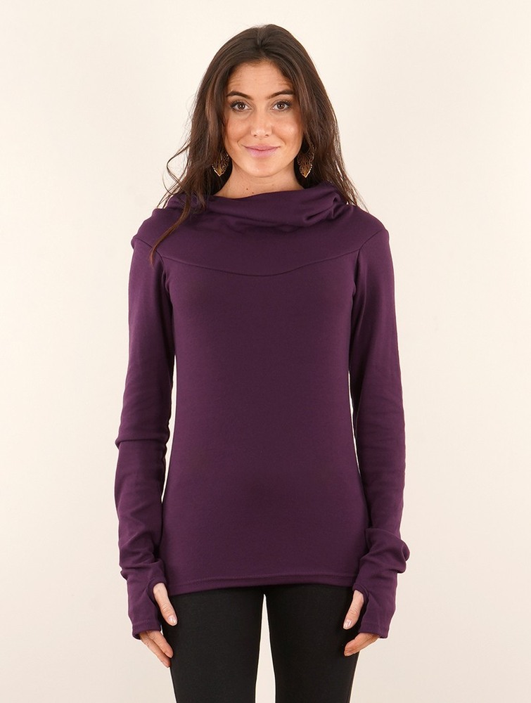 Toonzshop Hatlami Light And Soft Hoodie Hoodie Dames Bordeaux | DI7482539