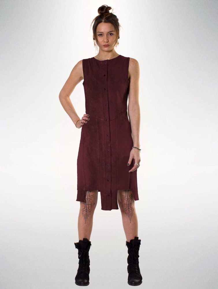 Toonzshop Indira Dress Jurk Dames Wine | OY5367028