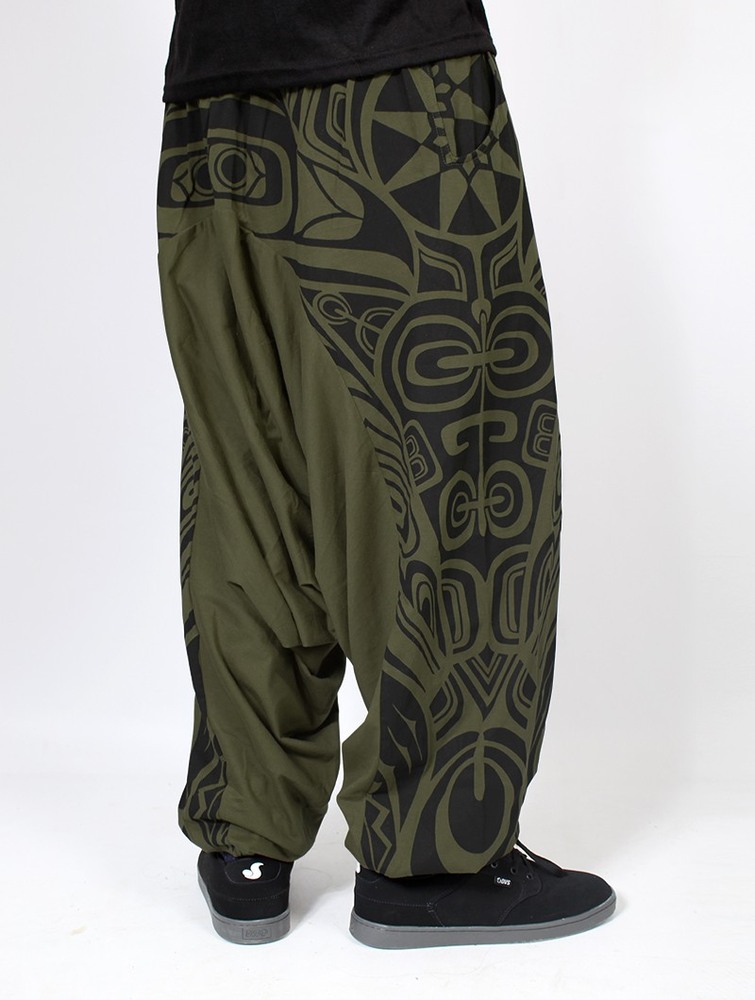 Toonzshop Jinn Aladin Haida Gender Neutral Harem Pants Broek Heren Lichtgroen Zwart | MZ3549160