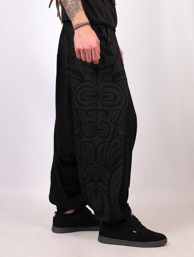 Toonzshop Jinn Aladin Haida Gender Neutral Harem Pants Broek Heren Zwart Grijs | LO4927103