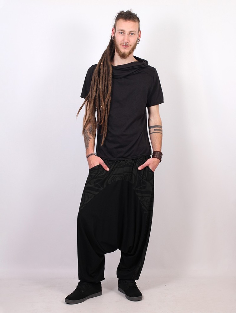 Toonzshop Jinn Aladin Haida Gender Neutral Harem Pants Broek Heren Zwart Grijs | LO4927103